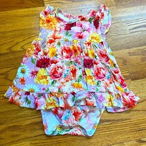 Posh Peanut -Ruffled Twirl Bodysuit Dress